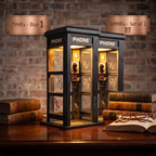 Vintage Telephone Box Mood Lamp with Warm Light