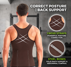 Men's Zip-Up Waist Trainer Vest | Set of 4