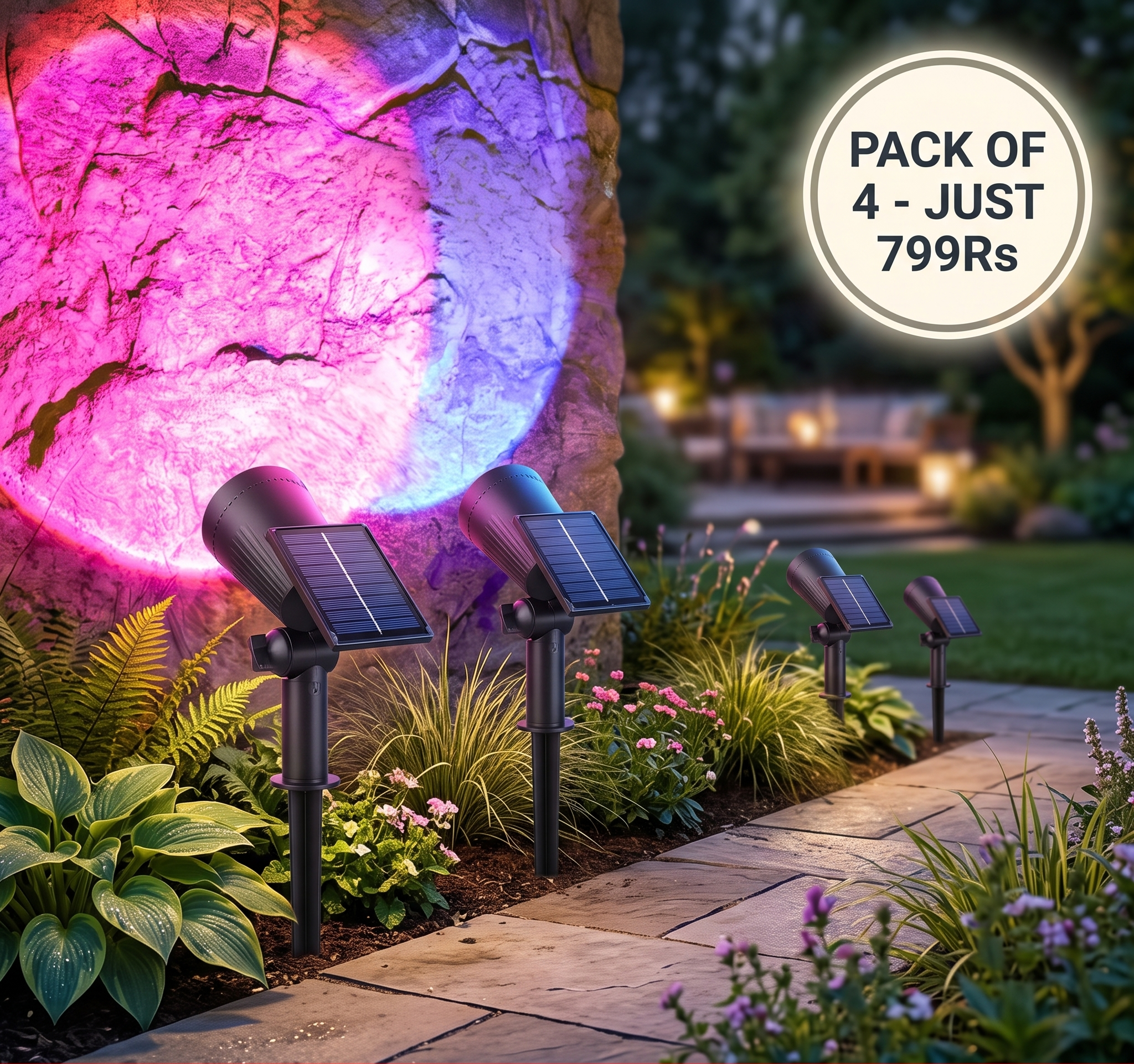 LumenceParis™  - Solar Powered Garden Spotlight