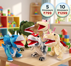 Dino Adventure Hand Puppet | Set of 5 Dinosaurs