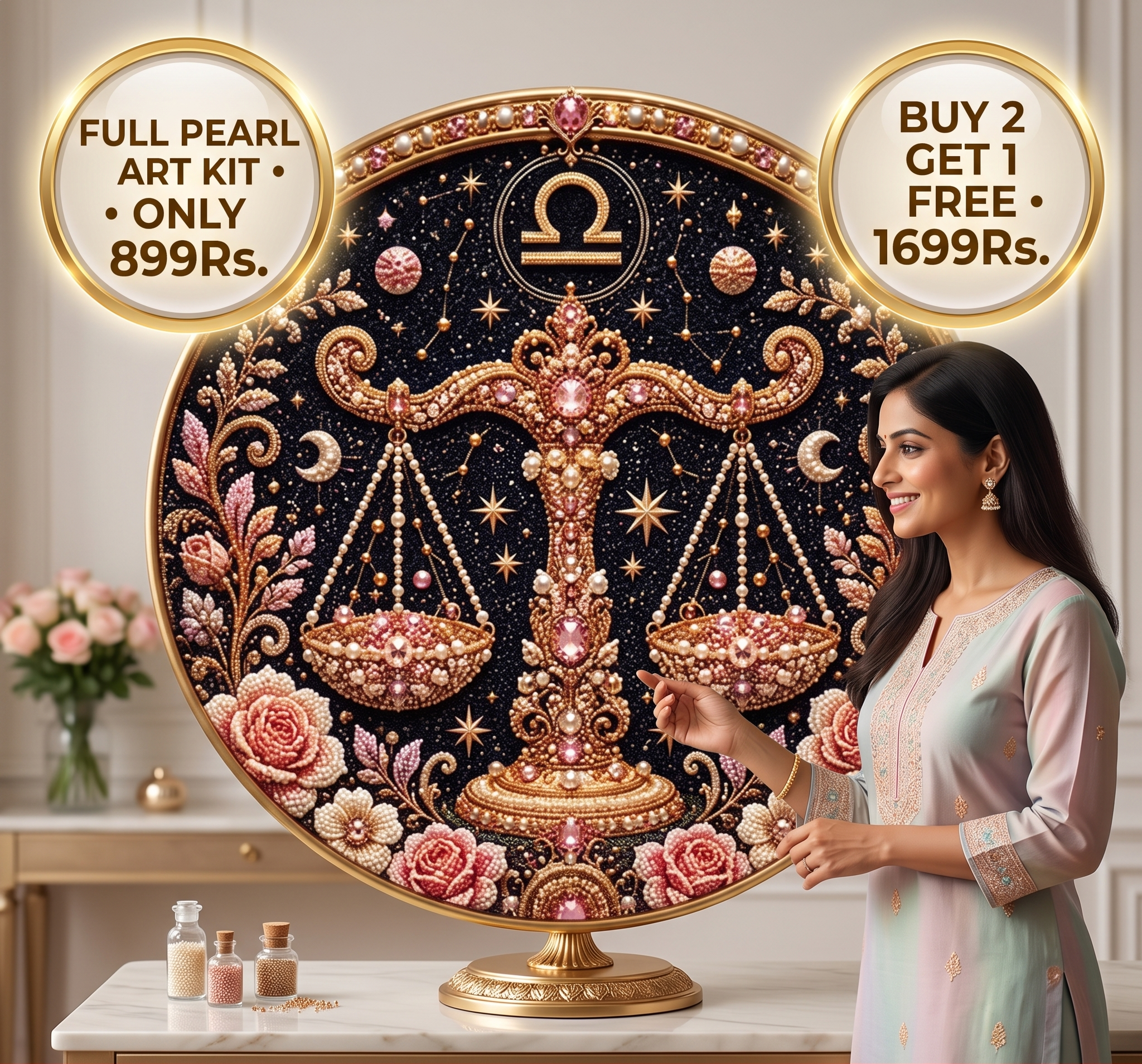 Celestial Zodiac Bead Art Kit