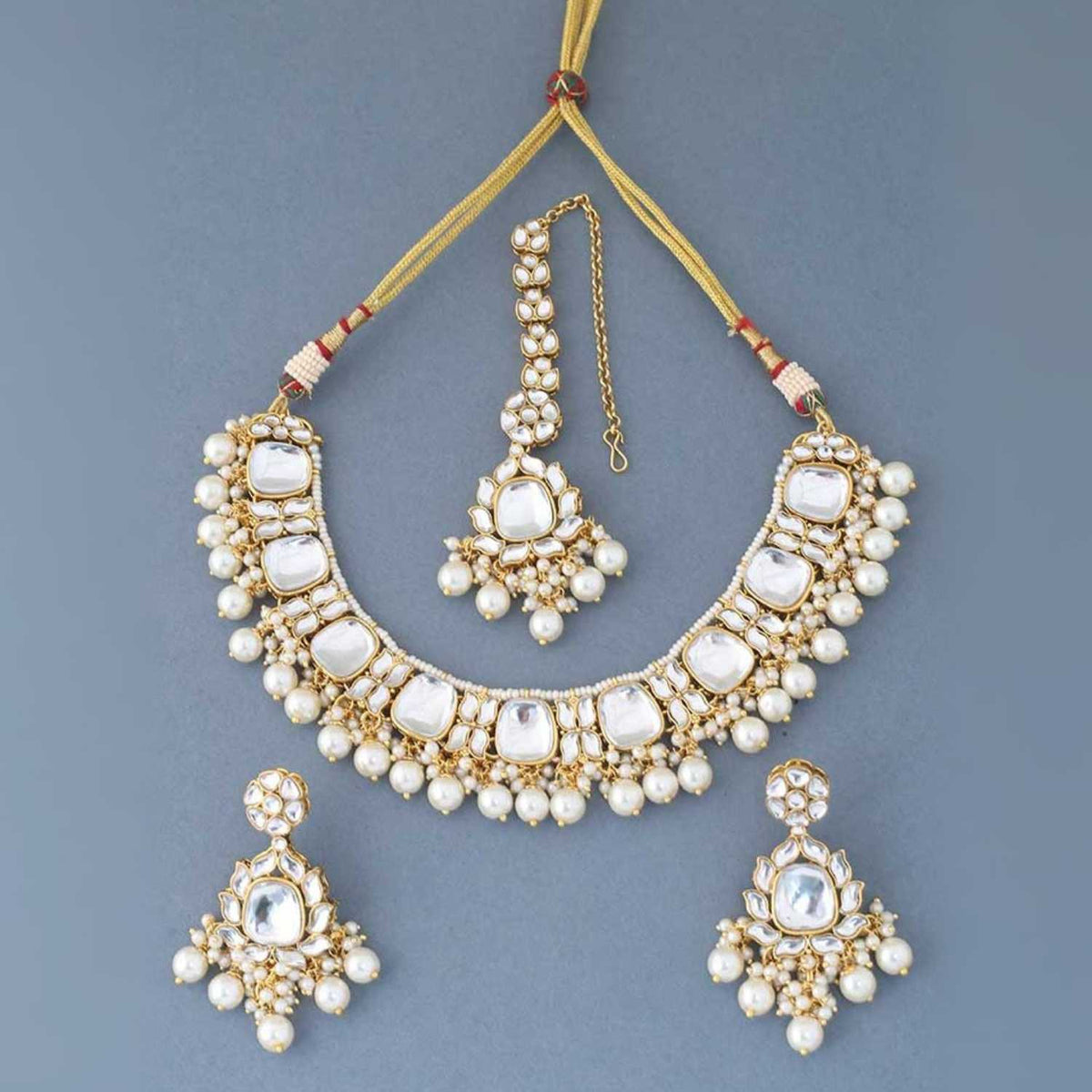 Ivory Namya Kundan Jewellery Set
