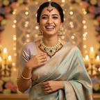 Maroon Selvi Kundan Jewellery Set