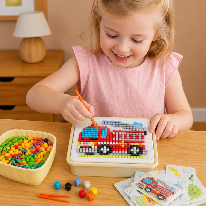 Montessori Learning Peg Mosaic Board | Develops Logical Thinking & Creativity