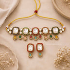 Multicolor Asmina Kundan Jewellery Set