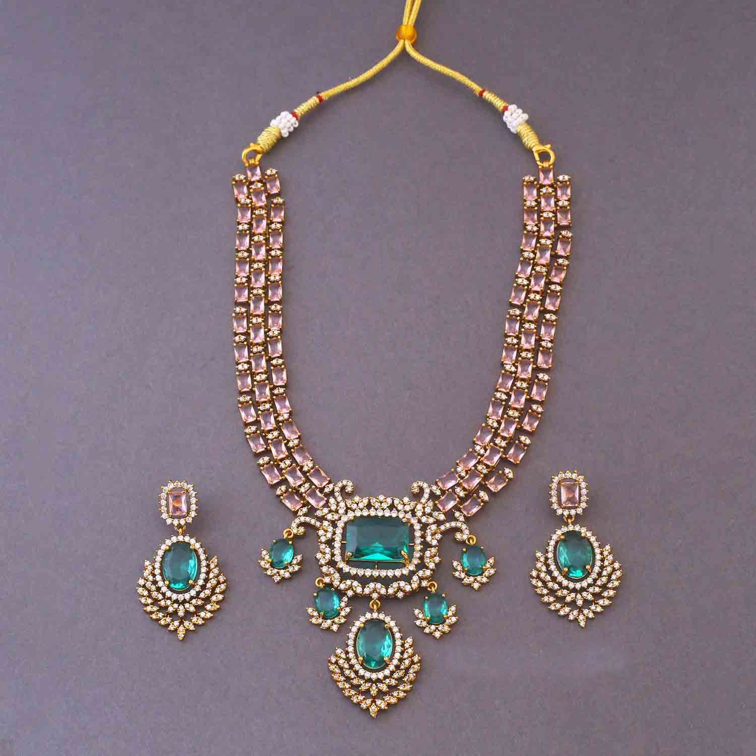 Multicolor Noella Victorian Jewellery Set - New Arrival
