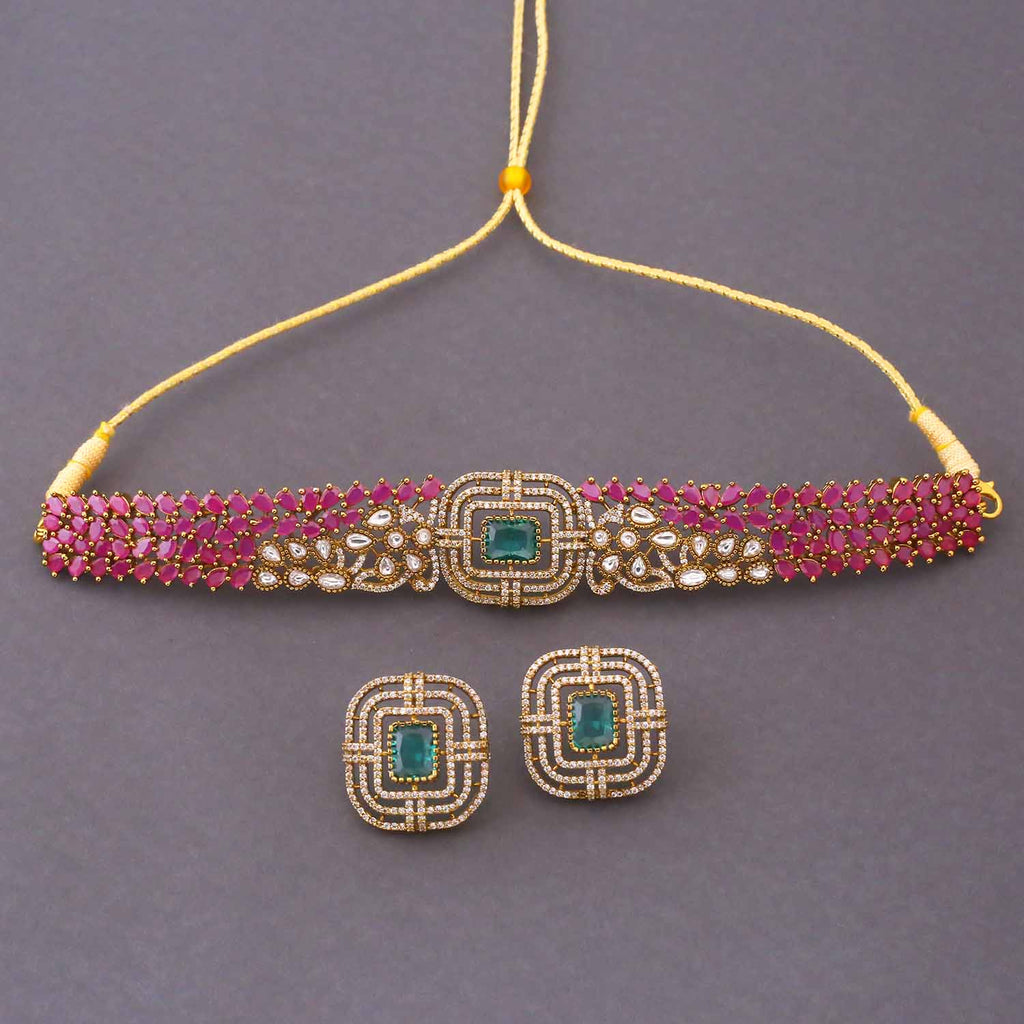 Multicolor Vivoria Victorian Jewellery Set - New Arrival