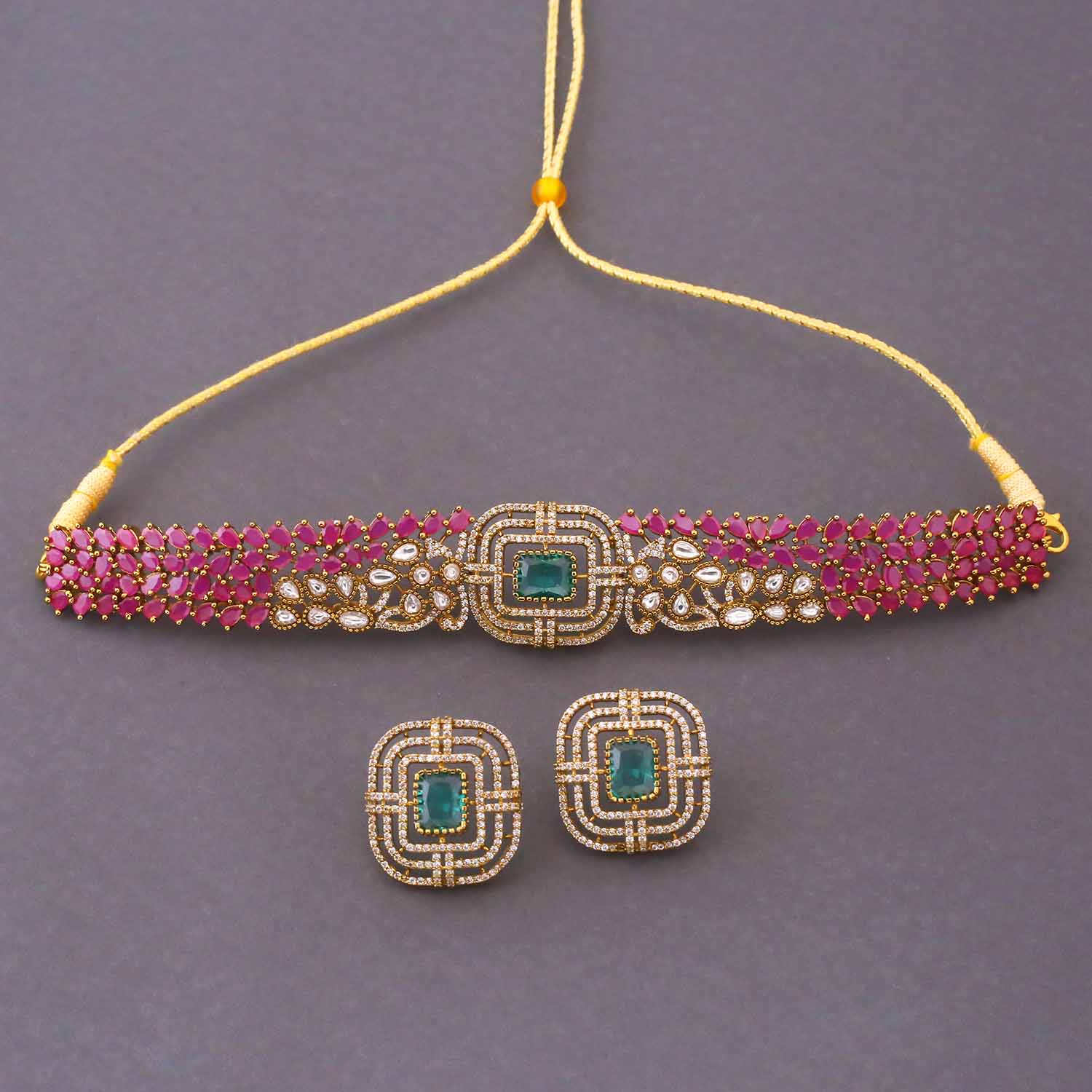 Multicolor Vivoria Victorian Jewellery Set - New Arrival