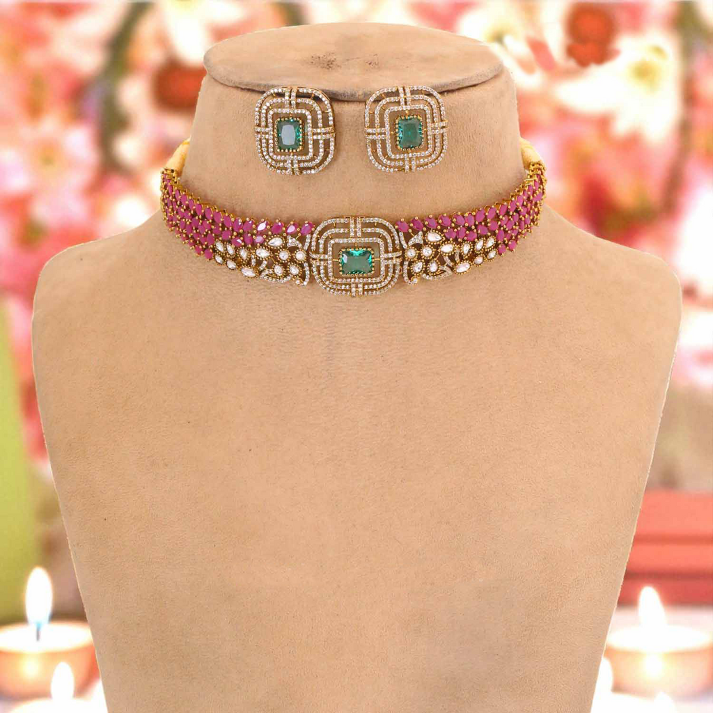Multicolor Vivoria Victorian Jewellery Set - New Arrival