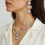 Multicolor Shrina Kundan Jewellery Set