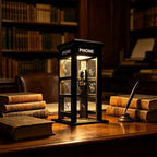 Vintage Telephone Box Mood Lamp with Warm Light