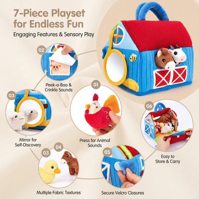 Plush Farm Animal Set with Sounds