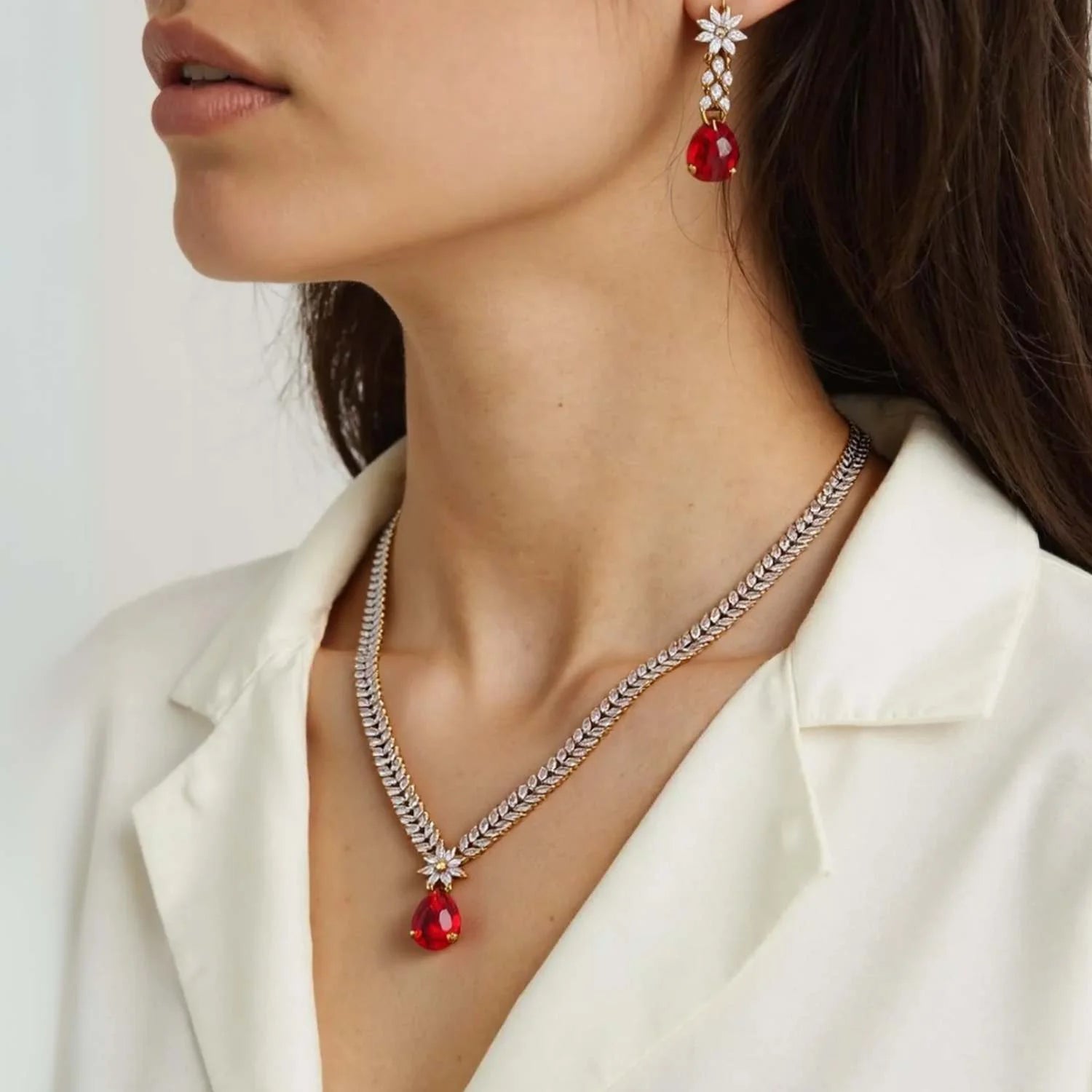 Multicolor Allegra Victorian Jewellery Set- New Arrival
