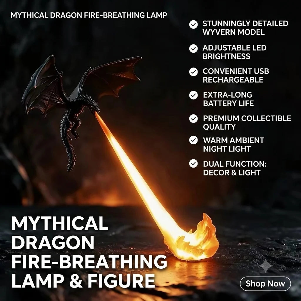 Dragon Breath Night Light Decor