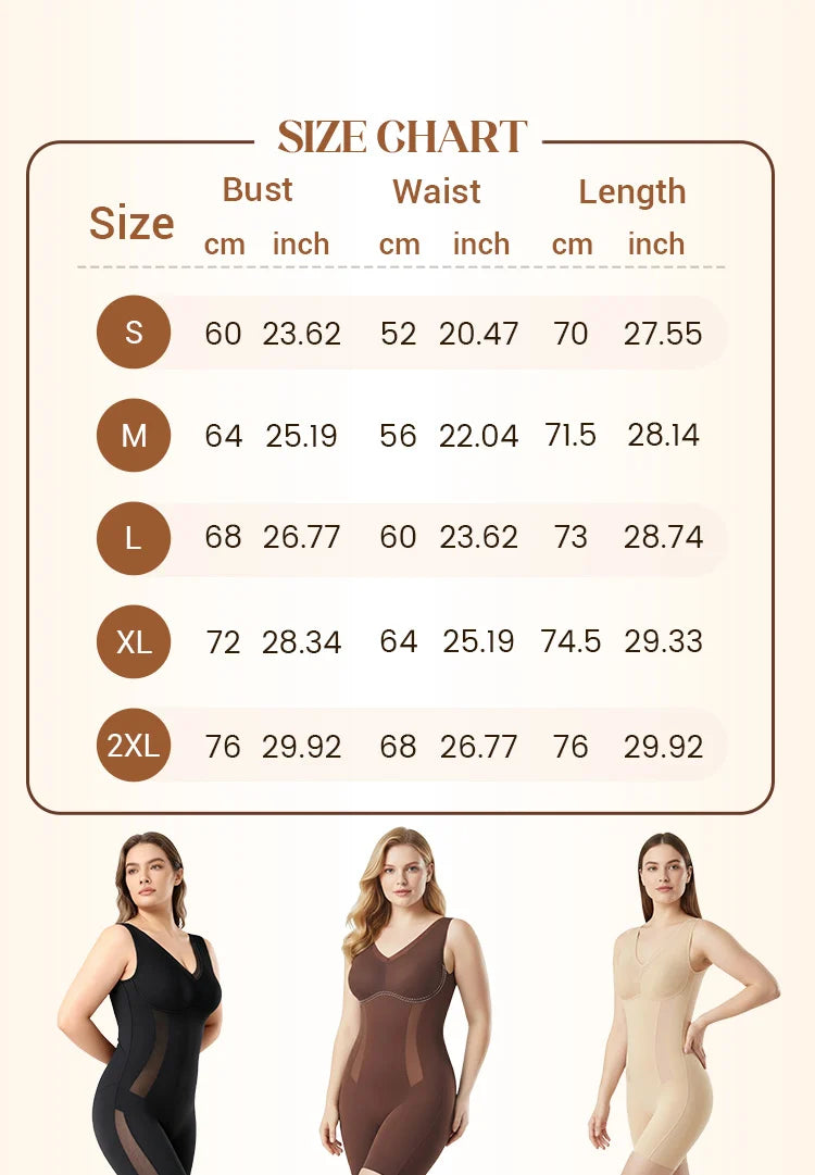 Tummy Tuck & Hip Lift Traceless One-piece Shapewear | Natural Lift & Seamless Comfort