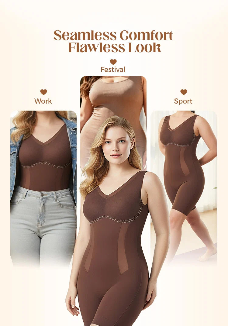 Tummy Tuck & Hip Lift Traceless One-piece Shapewear | Natural Lift & Seamless Comfort
