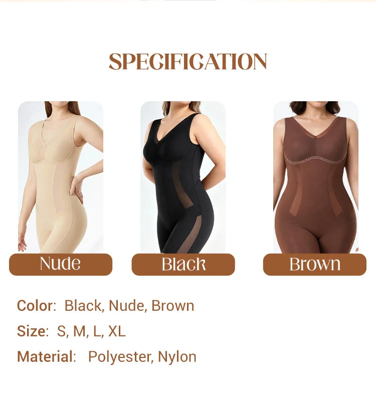 Tummy Tuck & Hip Lift Traceless One-piece Shapewear | Natural Lift & Seamless Comfort
