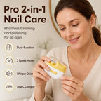 2-in-1 rechargeable Nail Clipper | No Cuts Guaranteed | FREE Nail Filer Set