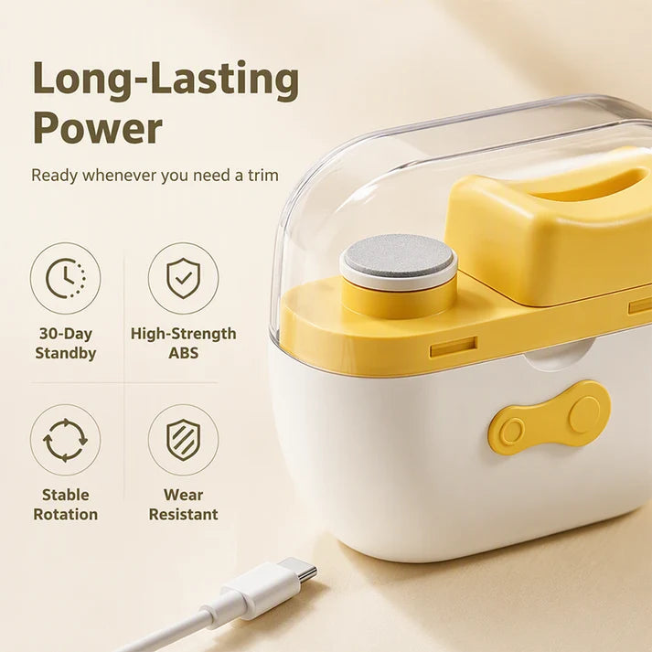 2-in-1 rechargeable Nail Clipper | No Cuts Guaranteed | FREE Nail Filer Set