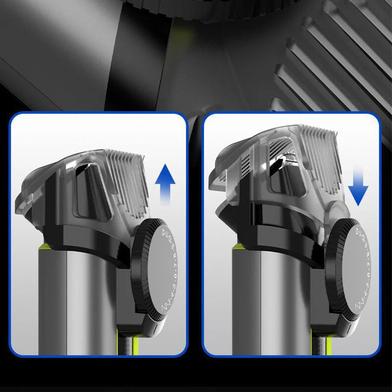 4-in-1 electric grooming set with replaceable trimmer heads | Full Body Grooming | 100% Cut-Free