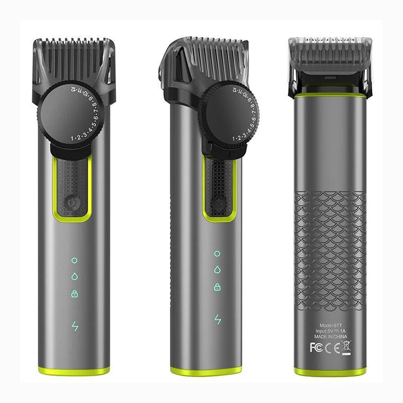 4-in-1 electric grooming set with replaceable trimmer heads | Full Body Grooming | 100% Cut-Free